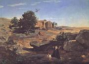Jean Baptiste Camille  Corot Agar dans le desert (mk11) china oil painting artist